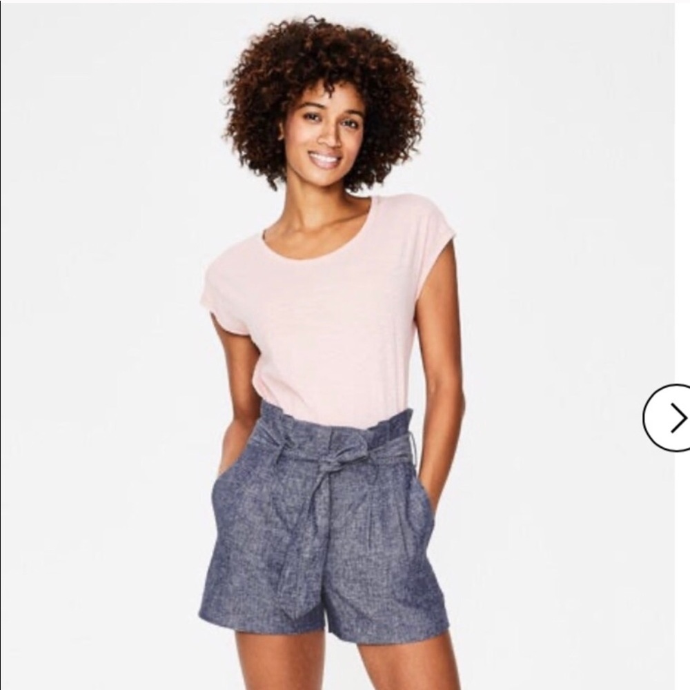 Boden paper bag chambray shorts like new sz 10